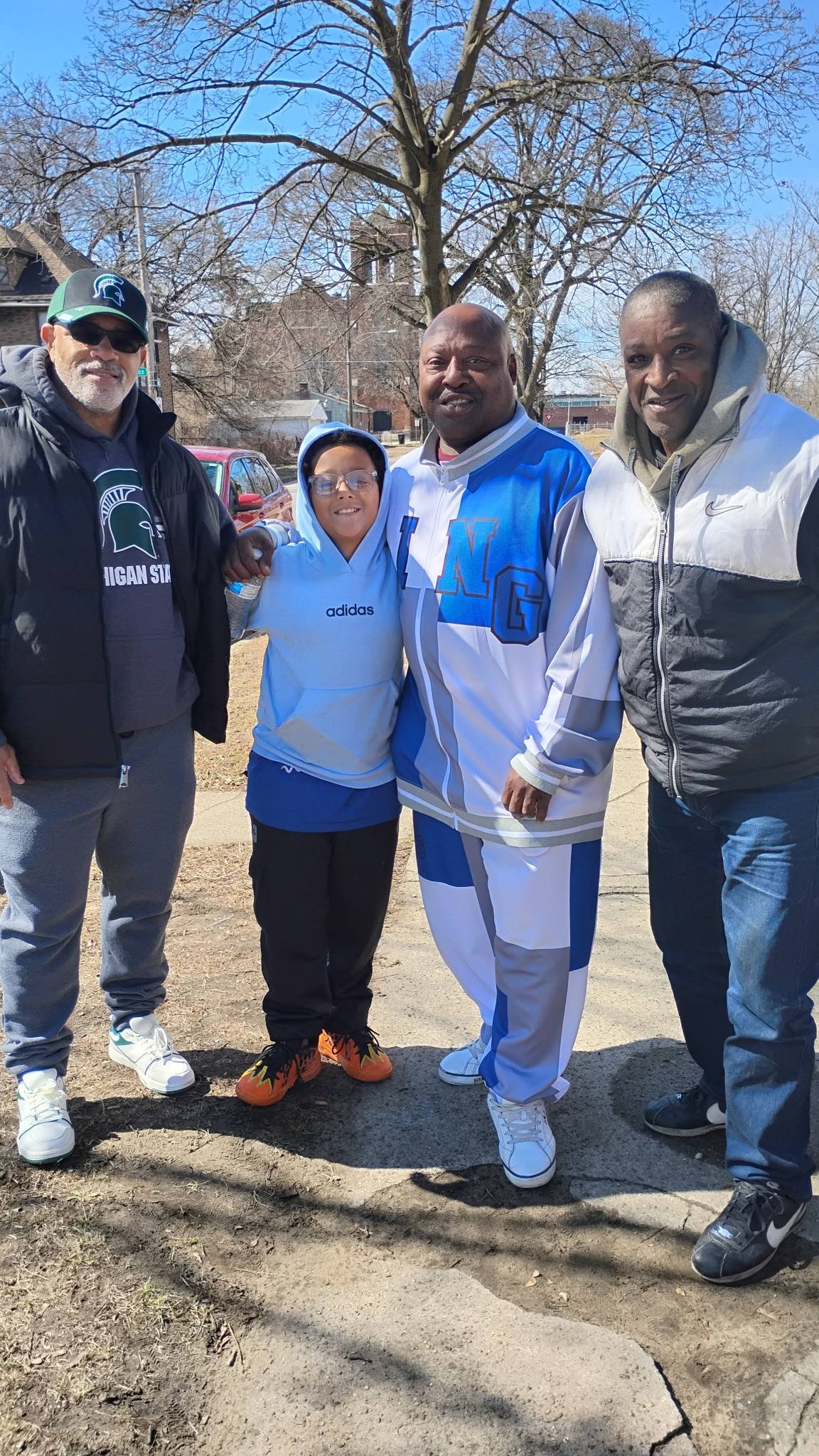 Jureko Crawford with friends