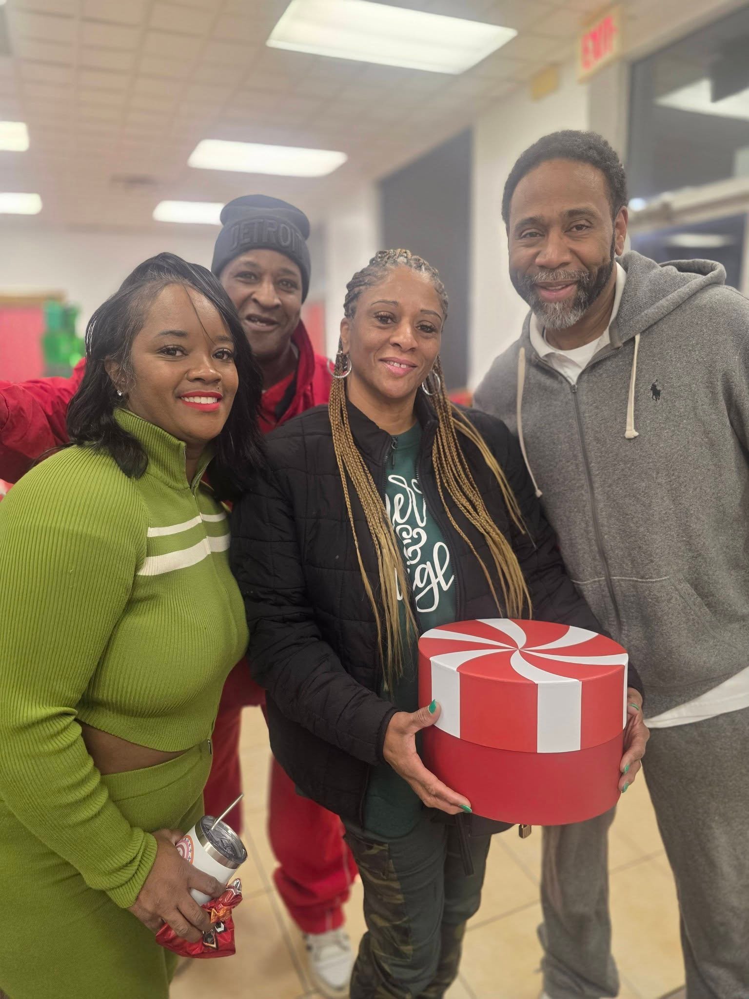 Jureko Crawford with loved ones