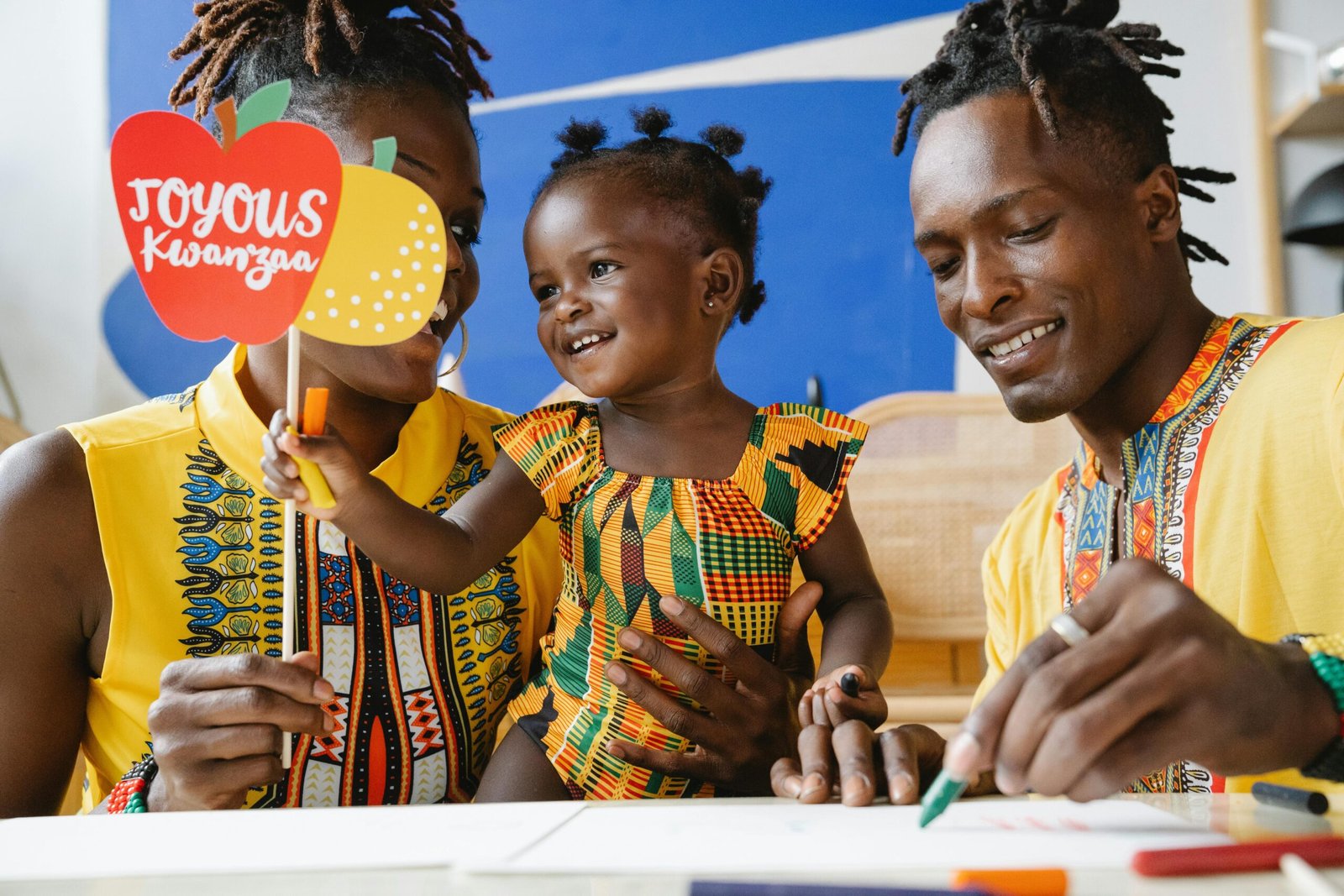 Kwanzaa celebration with family