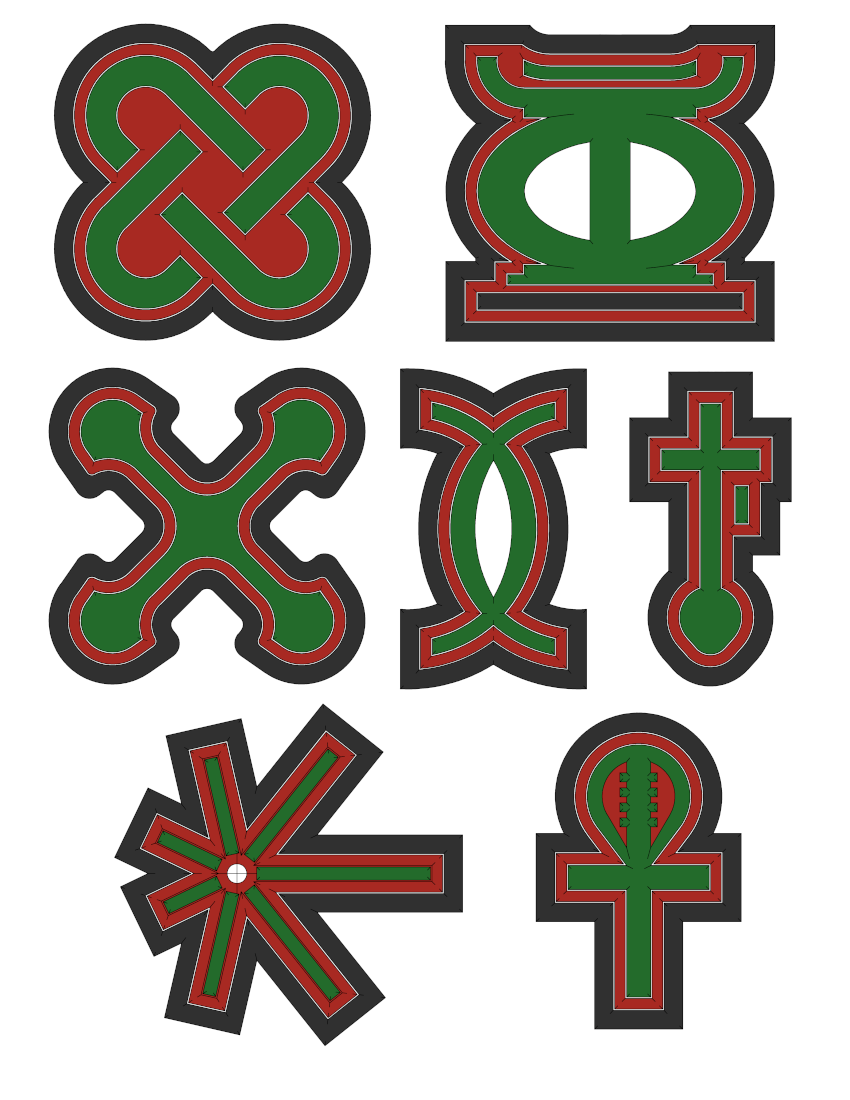 Nguzo Saba symbols coloring page